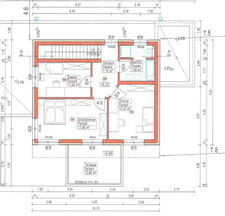 Plan Obergeschoss