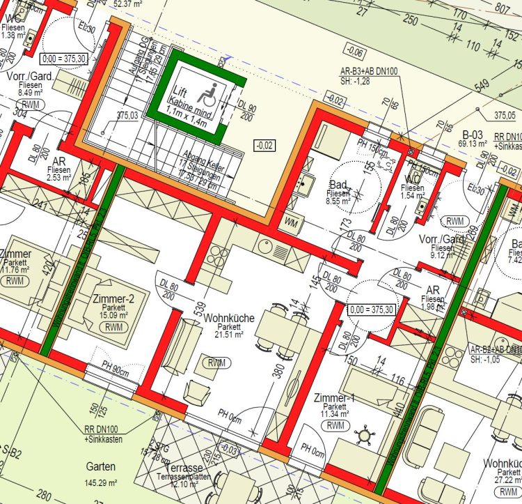 Grundriss Haus B Top 3